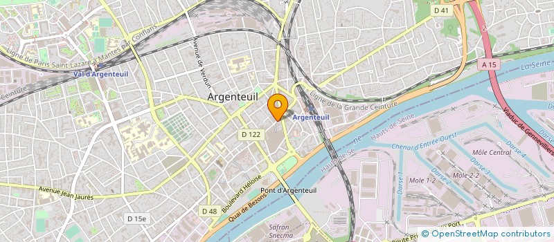 localisation de l'entreprise OPTIQUE ET AUDITION DE LA GARE à ARGENTEUIL