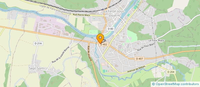 localisation de l'entreprise OPTIQUE ET AUDITION LFSJ à LA FERTE-SOUS-JOUARRE