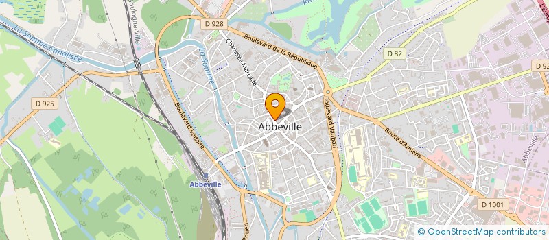 localisation de l'entreprise OPTIQUE FABRICE FOURMEAUX à ABBEVILLE