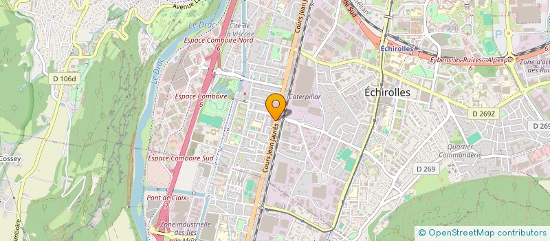 localisation de l'entreprise OPTIQUE FEU VERT à ECHIROLLES