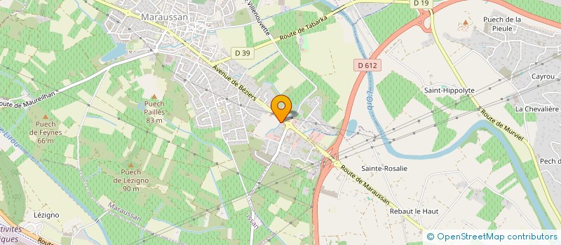 localisation de l'entreprise OPTIQUE FHALL  CAZOULS-LES-BEZIERS