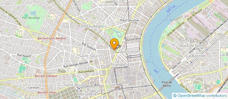 localisation de l'entreprise OPTIQUE FONDAUDEGE à BORDEAUX