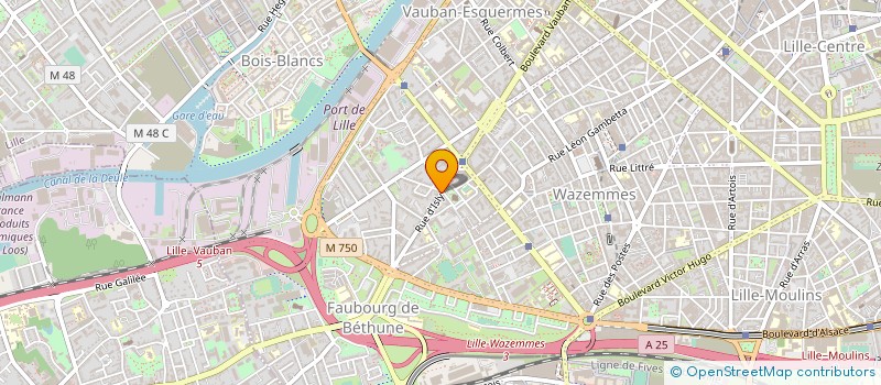 localisation de l'entreprise OPTIQUE FOUCHET à LILLE