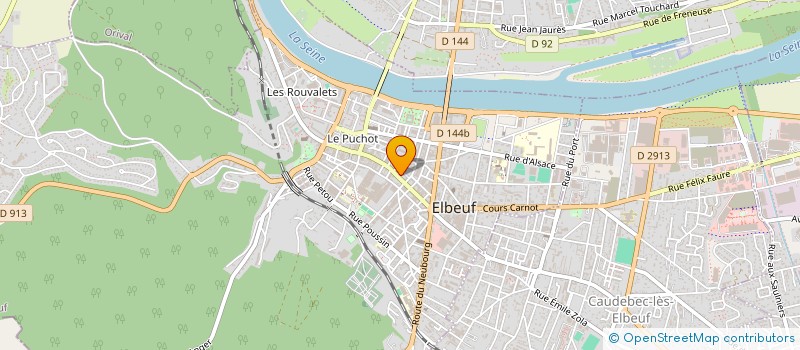 localisation de l'entreprise OPTIQUE FOVEA à ELBEUF