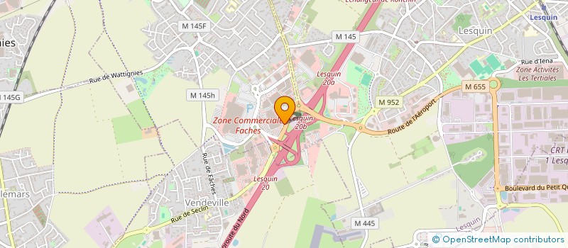 localisation de l'entreprise OPTIQUE FT à FACHES-THUMESNIL