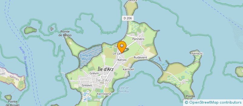 localisation de l'entreprise OPTIQUE GIRARDIN  ILE D'ARZ