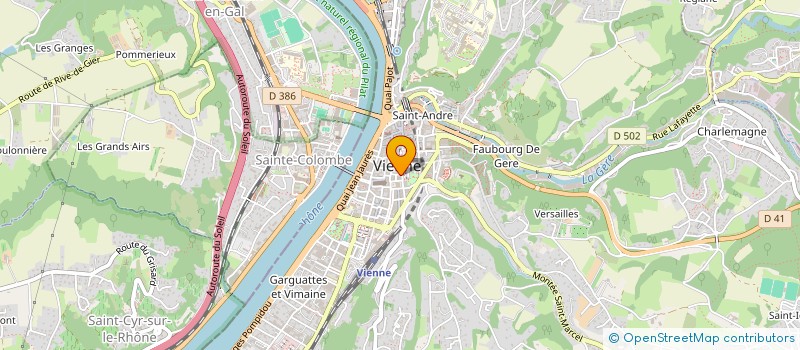 localisation de l'entreprise OPTIQUE GIROD à VIENNE