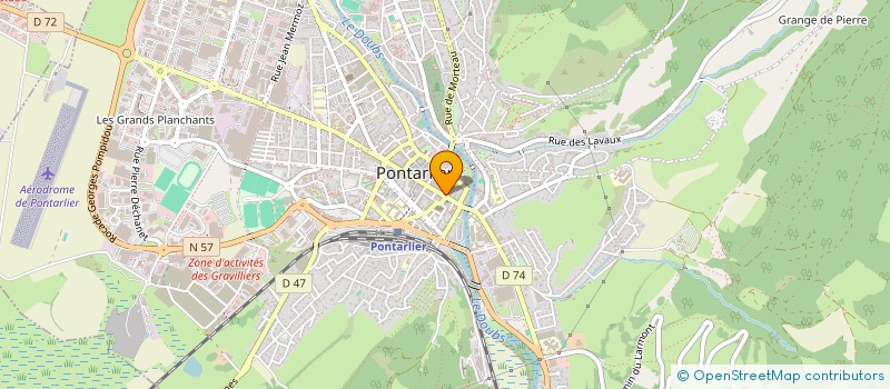 localisation de l'entreprise OPTIQUE GRESSET SA à PONTARLIER
