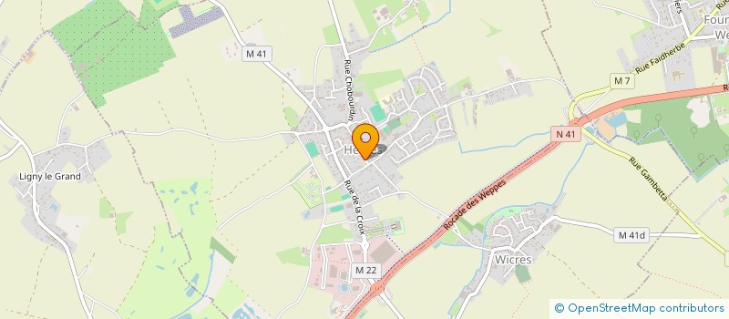 localisation de l'entreprise OPTIQUE HERLIES BY A & S  HERLIES