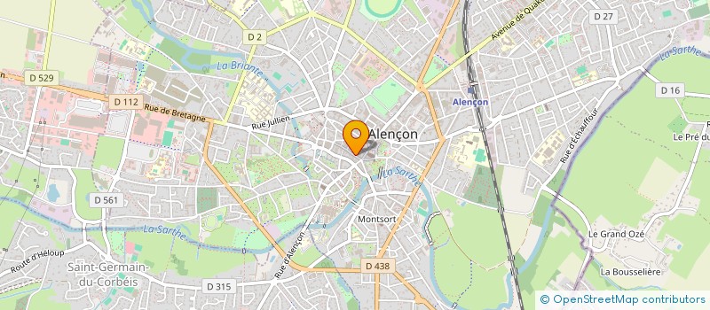 localisation de l'entreprise OPTIQUE HERPIN à ALENCON