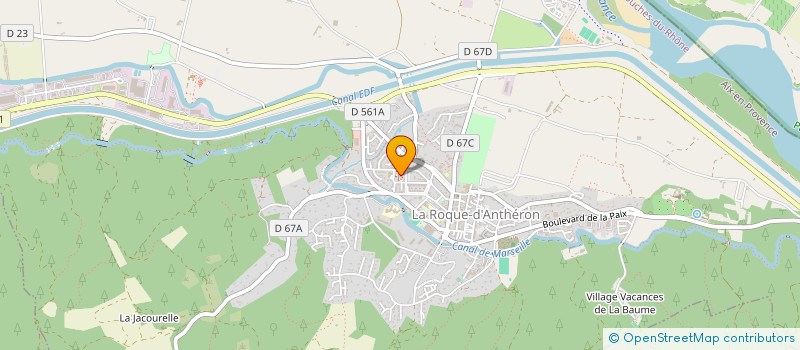 localisation de l'entreprise OPTIQUE IRIBARNE  LA ROQUE D'ANTHERON