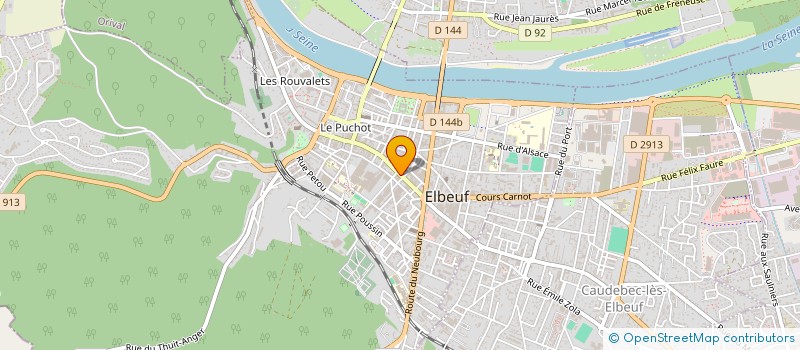 localisation de l'entreprise OPTIQUE J.FOUQUET à ELBEUF