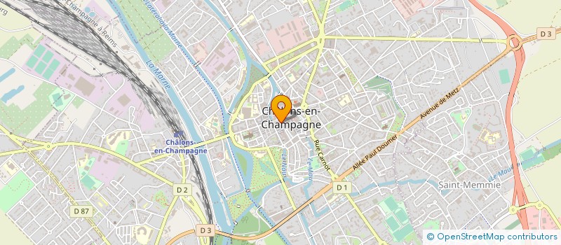 localisation de l'entreprise OPTIQUE JACOPIN à CHALONS-EN-CHAMPAGNE