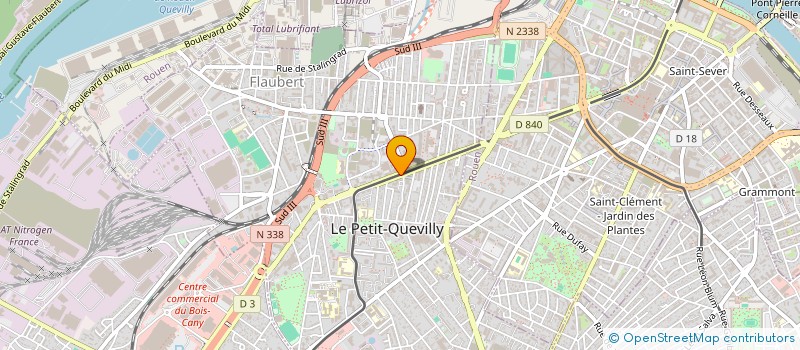 localisation de l'entreprise OPTIQUE JEAN JAURES à LE PETIT-QUEVILLY