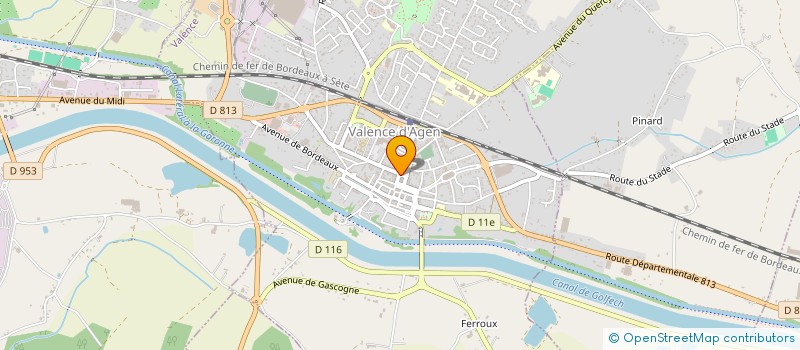 localisation de l'entreprise OPTIQUE LA BINOCLE à VALENCE