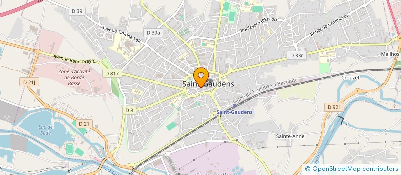 localisation de l'entreprise OPTIQUE LABAT à SAINT-GAUDENS
