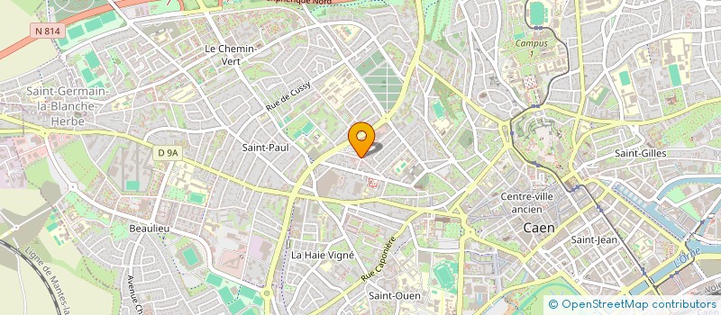 localisation de l'entreprise OPTIQUE LANFRANC à CAEN