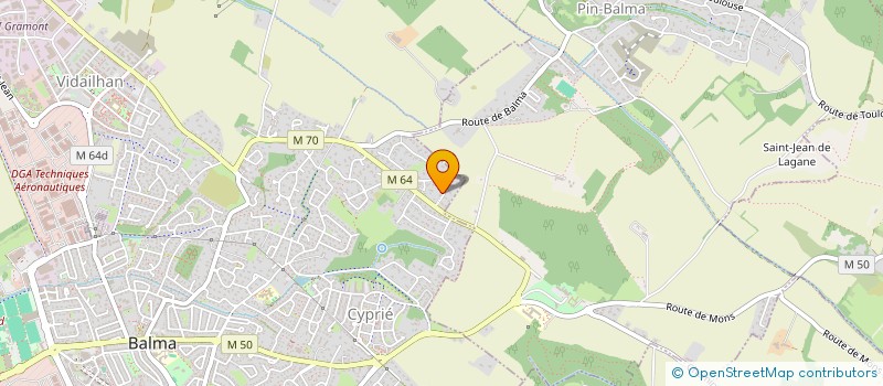 localisation de l'entreprise OPTIQUE LAURENT RECOCHE  SAINT-ORENS-DE-GAMEVILLE