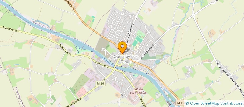 localisation de l'entreprise OPTIQUE LE BIGOT à QUESNOY-SUR-DEULE