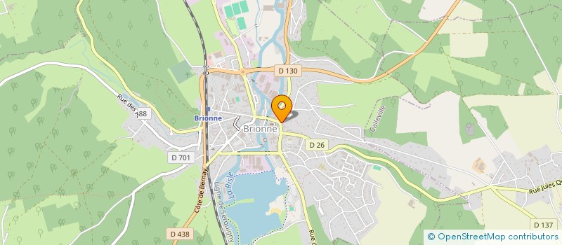 localisation de l'entreprise OPTIQUE LEBEL à BRIONNE