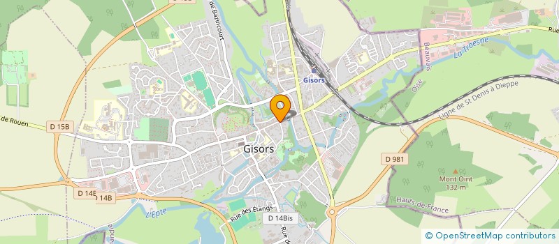 localisation de l'entreprise OPTIQUE LEBEL MAURY à GISORS