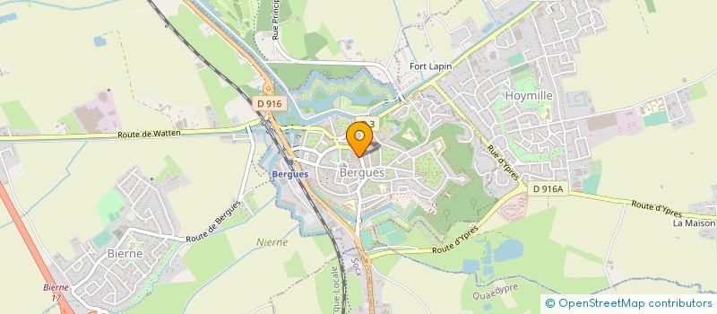 localisation de l'entreprise OPTIQUE LEBLON à BERGUES