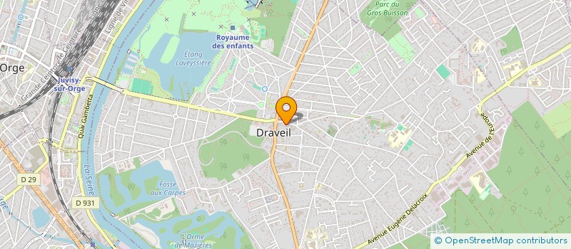 localisation de l'entreprise OPTIQUE LECLER CQ à DRAVEIL