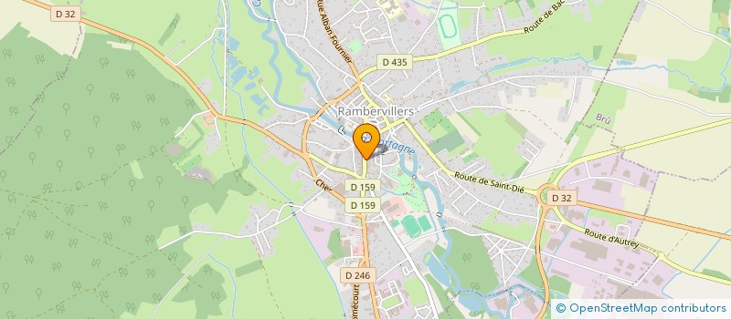 localisation de l'entreprise OPTIQUE LEMESLE à RAMBERVILLERS