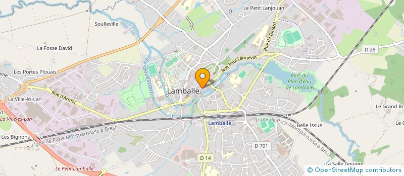 localisation de l'entreprise OPTIQUE LEROY à LAMBALLE-ARMOR