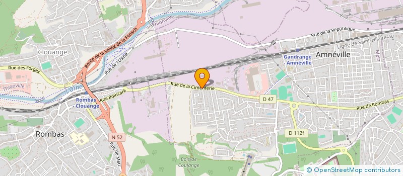 localisation de l'entreprise OPTIQUE LES THERMES  AMNEVILLE