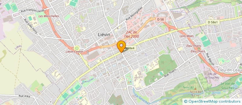 localisation de l'entreprise OPTIQUE LIEVIN à LIEVIN