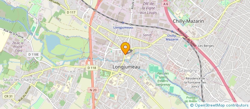 localisation de l'entreprise OPTIQUE LONGJUMEAU à LONGJUMEAU