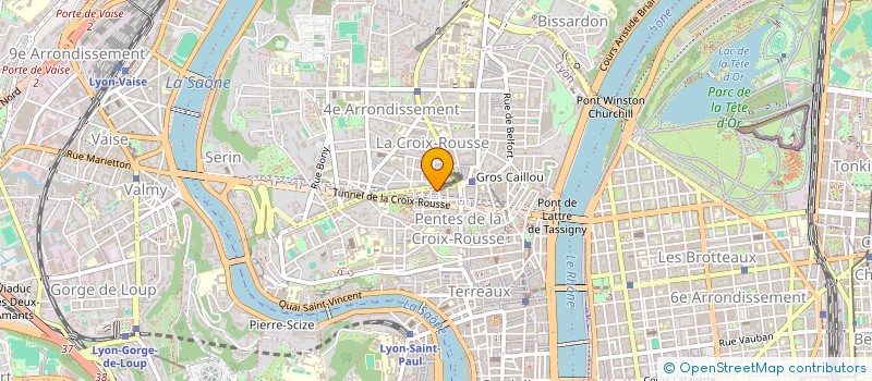 localisation de l'entreprise OPTIQUE-LUNETTERIE CROIX ROUSSIENNE à LYON