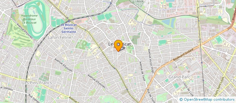 localisation de l'entreprise OPTIQUE MALAUZAT  LE BOUSCAT