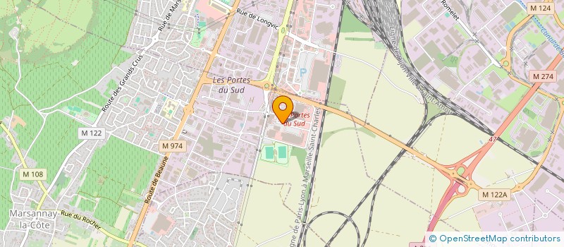 localisation de l'entreprise OPTIQUE MARSANNAY LA COTE à MARSANNAY-LA-COTE