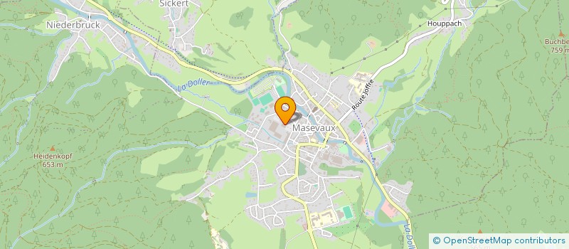 localisation de l'entreprise OPTIQUE MASEVAUX  MASEVAUX-NIEDERBRUCK