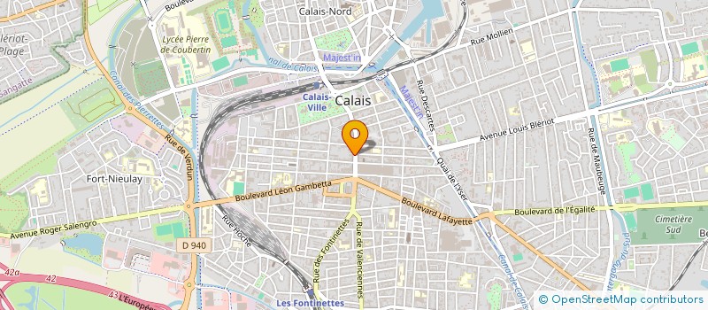 localisation de l'entreprise OPTIQUE MEDICALE à CALAIS