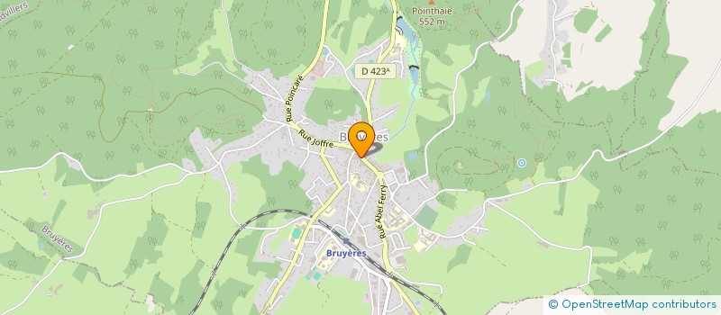 localisation de l'entreprise OPTIQUE MEDICALE BUFFARD à BRUYERES