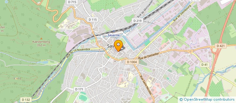 localisation de l'entreprise OPTIQUE MEDICALE MORICE SARL à SAVERNE