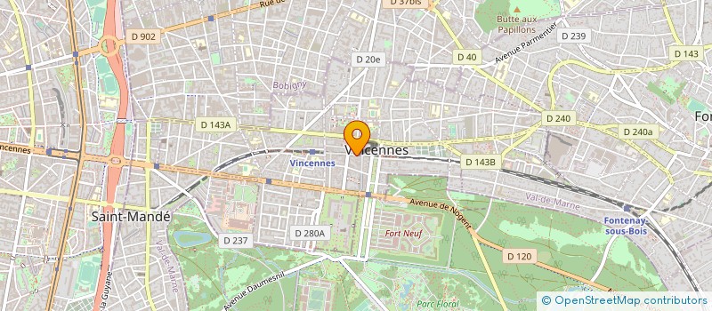 localisation de l'entreprise OPTIQUE MEDICALE SOUCHAL SA à VINCENNES
