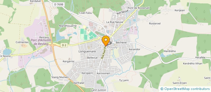 localisation de l'entreprise OPTIQUE MEGNENT à PLOUAY
