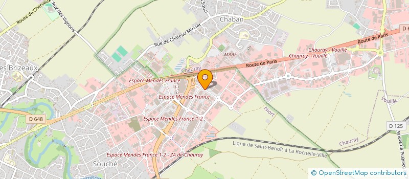localisation de l'entreprise OPTIQUE MENDES FRANCE à NIORT