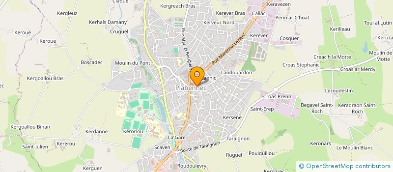 localisation de l'entreprise OPTIQUE MET à PLABENNEC