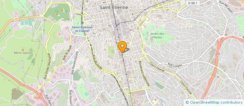 localisation de l'entreprise OPTIQUE MICHALET à SAINT-ETIENNE