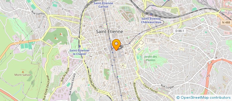 localisation de l'entreprise OPTIQUE MICHELET à SAINT-ETIENNE
