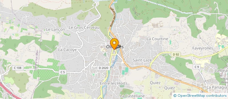 localisation de l'entreprise OPTIQUE MISERICORDIA à OLLIOULES