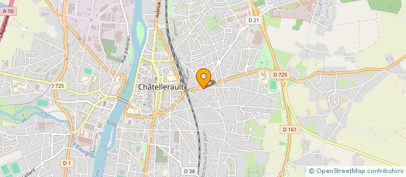 localisation de l'entreprise OPTIQUE MOBILE JUSTINE à CHATELLERAULT