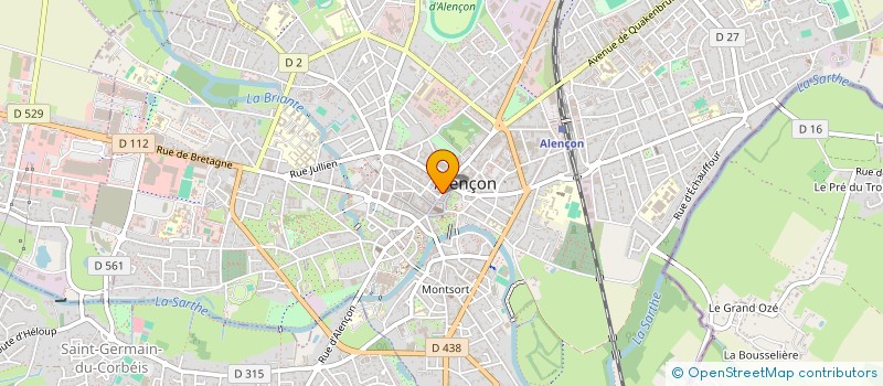 localisation de l'entreprise OPTIQUE MODERNE à ALENCON