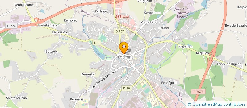 localisation de l'entreprise OPTIQUE MOLLET à LOCMINE