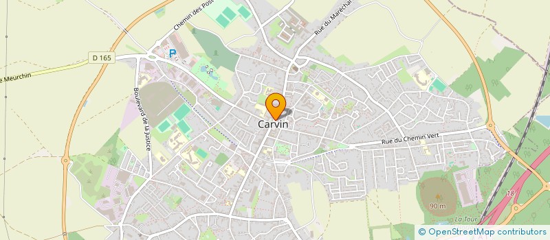 localisation de l'entreprise OPTIQUE MONTAGNE à CARVIN